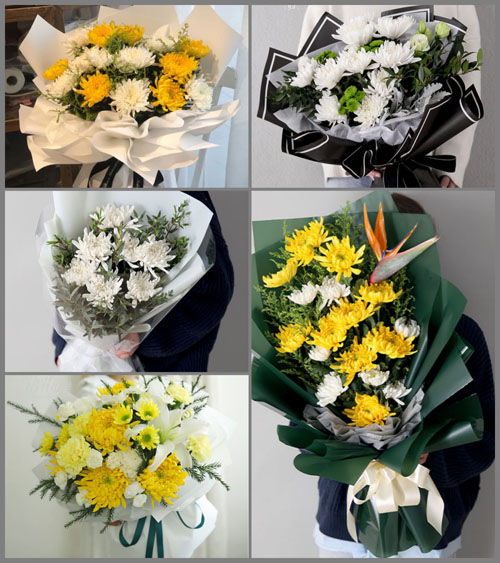 贵州安顺西秀区鸡场乡孔旗村白事花束代送